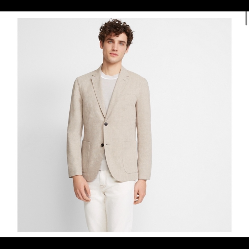 NWT Club Monaco Natural Grant Summer linen cream blazer